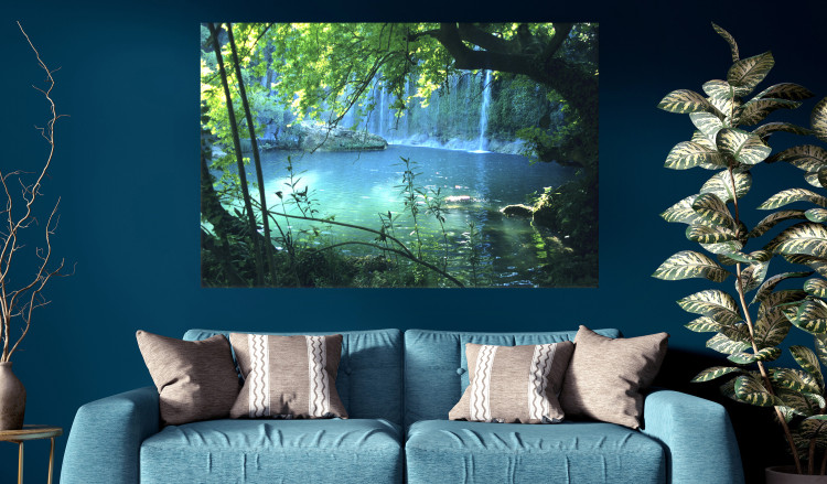 Large canvas print Turquoise Seclusion [Large Format] 128396 additionalImage 5