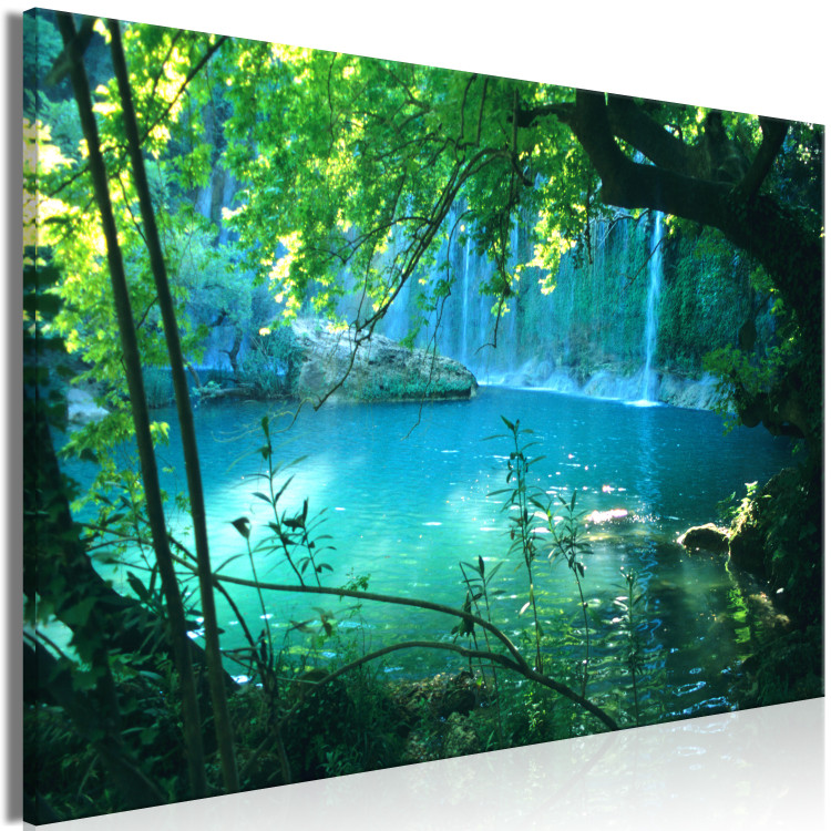 Large canvas print Turquoise Seclusion [Large Format] 128396 additionalImage 2