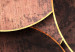 Wall Poster Sounds of Nature - unique composition with brown circles of metal texture 129096 additionalThumb 12