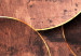 Wall Poster Sounds of Nature - unique composition with brown circles of metal texture 129096 additionalThumb 9