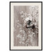 Wall Poster Dried Flowers - composition with white plant in vase against wooden background 129396 additionalThumb 18