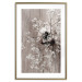 Wall Poster Dried Flowers - composition with white plant in vase against wooden background 129396 additionalThumb 16
