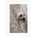 Wall Poster Dried Flowers - composition with white plant in vase against wooden background 129396 additionalThumb 19