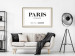 Wall Poster Parisian Chic - black Paris and France text in English on white background 129596 additionalThumb 22