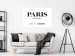 Wall Poster Parisian Chic - black Paris and France text in English on white background 129596 additionalThumb 4