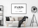 Wall Poster Parisian Chic - black Paris and France text in English on white background 129596 additionalThumb 18