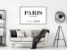 Wall Poster Parisian Chic - black Paris and France text in English on white background 129596 additionalThumb 5
