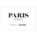 Wall Poster Parisian Chic - black Paris and France text in English on white background 129596 additionalThumb 19