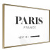 Wall Poster Parisian Chic - black Paris and France text in English on white background 129596 additionalThumb 7