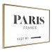 Wall Poster Parisian Chic - black Paris and France text in English on white background 129596 additionalThumb 14
