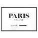 Wall Poster Parisian Chic - black Paris and France text in English on white background 129596 additionalThumb 17