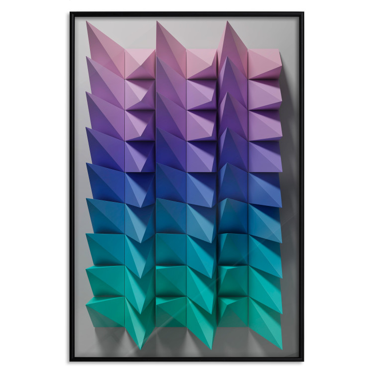 Wall Poster Vertical Movement - abstract and colorful 3D geometric figures 130696 additionalImage 16