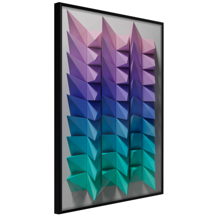 Wall Poster Vertical Movement - abstract and colorful 3D geometric figures 130696 additionalImage 2