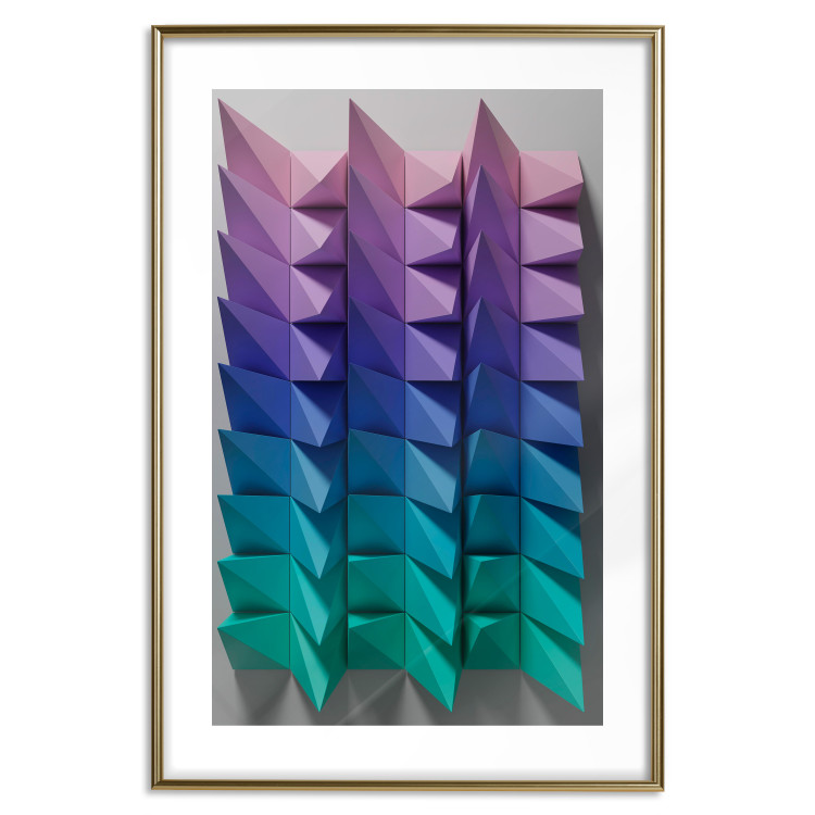 Wall Poster Vertical Movement - abstract and colorful 3D geometric figures 130696 additionalImage 16