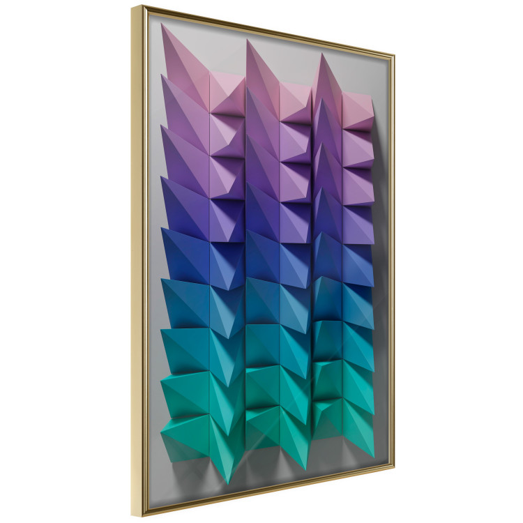 Wall Poster Vertical Movement - abstract and colorful 3D geometric figures 130696 additionalImage 4