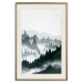 Poster Misty Landscape - misty forest and mountain landscape in a dark composition 130796 additionalThumb 20