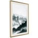 Poster Misty Landscape - misty forest and mountain landscape in a dark composition 130796 additionalThumb 3