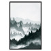 Poster Misty Landscape - misty forest and mountain landscape in a dark composition 130796 additionalThumb 18