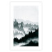 Poster Misty Landscape - misty forest and mountain landscape in a dark composition 130796 additionalThumb 19