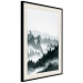 Poster Misty Landscape - misty forest and mountain landscape in a dark composition 130796 additionalThumb 2