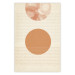 Poster Sun Eclipse - orange circles and stripes in an abstract motif 131796