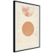 Poster Sun Eclipse - orange circles and stripes in an abstract motif 131796 additionalThumb 2
