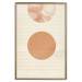 Poster Sun Eclipse - orange circles and stripes in an abstract motif 131796 additionalThumb 21