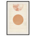 Poster Sun Eclipse - orange circles and stripes in an abstract motif 131796 additionalThumb 19