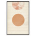 Poster Sun Eclipse - orange circles and stripes in an abstract motif 131796 additionalThumb 18