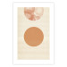 Poster Sun Eclipse - orange circles and stripes in an abstract motif 131796 additionalThumb 25