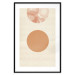 Poster Sun Eclipse - orange circles and stripes in an abstract motif 131796 additionalThumb 17