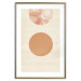 Poster Sun Eclipse - orange circles and stripes in an abstract motif 131796 additionalThumb 16