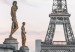 Poster Flight to Freedom - structure with golden sculptures against the backdrop of the Eiffel Tower 132296 additionalThumb 9