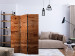Room Divider Rustic Elegance (3-piece) - composition with texture of brown planks 132896 additionalThumb 4