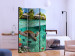 Room Divider Beneath the Surface of Water (3-piece) - marine animals against the sea background 133196 additionalThumb 2