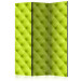 Folding Screen Lime Relaxation (3-piece) - simple composition in a neon pattern 133396