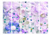 Room Separator Purple Sweetness II (5-piece) - composition with flowers and diamonds 133496 additionalThumb 3