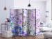 Room Separator Purple Sweetness II (5-piece) - composition with flowers and diamonds 133496 additionalThumb 2