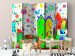 Folding Screen Happy Farm II - colorful house architecture with flowers and animals 133696 additionalThumb 2