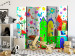 Folding Screen Happy Farm II - colorful house architecture with flowers and animals 133696 additionalThumb 4