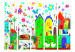 Folding Screen Happy Farm II - colorful house architecture with flowers and animals 133696 additionalThumb 3