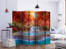 Room Divider Magic of Nature II - waterfall landscape in a forest with red trees 134096 additionalThumb 2