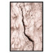 Poster Touch of Tropical Wind - natural texture of cracked driftwood 135296 additionalThumb 3