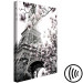 Canvas Parisian Magnolias (1-piece) Vertical - spring flowers with tower background 135596 additionalThumb 6