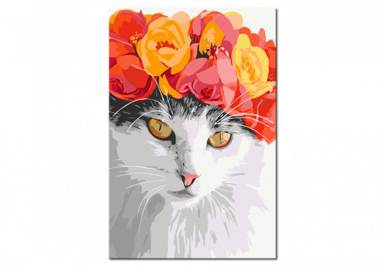 Paint by Number Kit Flowery Cat 135996 additionalImage 3
