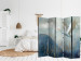 Room Divider Screen Heron in Flight II (5-piece) - Water bird flying amidst mist and clouds 138296 additionalThumb 4