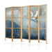 Room Divider Screen Heron in Flight II (5-piece) - Water bird flying amidst mist and clouds 138296 additionalThumb 5