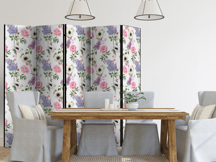 Room Divider Screen Roses and Lilacs II [Room Dividers] 143096 additionalImage 4