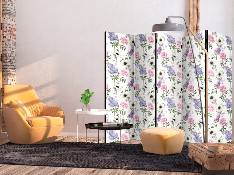 Room Divider Screen Roses and Lilacs II [Room Dividers] 143096 additionalImage 2