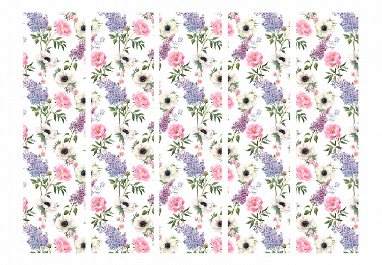 Room Divider Screen Roses and Lilacs II [Room Dividers] 143096 additionalImage 3
